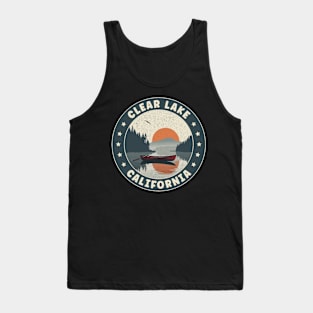 Clear Lake California Sunset Tank Top